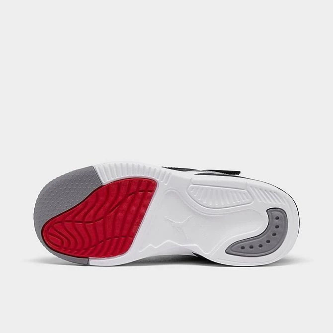 Nike Little Kids' Jordan Max Aura 5 Stretch Lace Basketball Shoes Black/University Red/White/Cement Grey - DZ4354 061 - Image 6