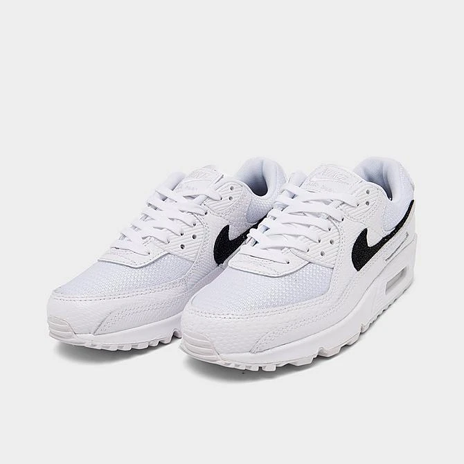 Women's Nike Air Max 90 Casual Shoes White/Black - DZ5212 100 - Image 2
