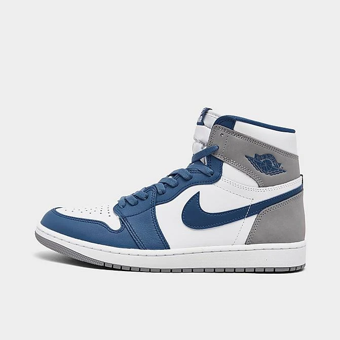 Nike Air Jordan Retro 1 High OG Casual Shoes True Blue/White/Cement Grey - DZ5485 410