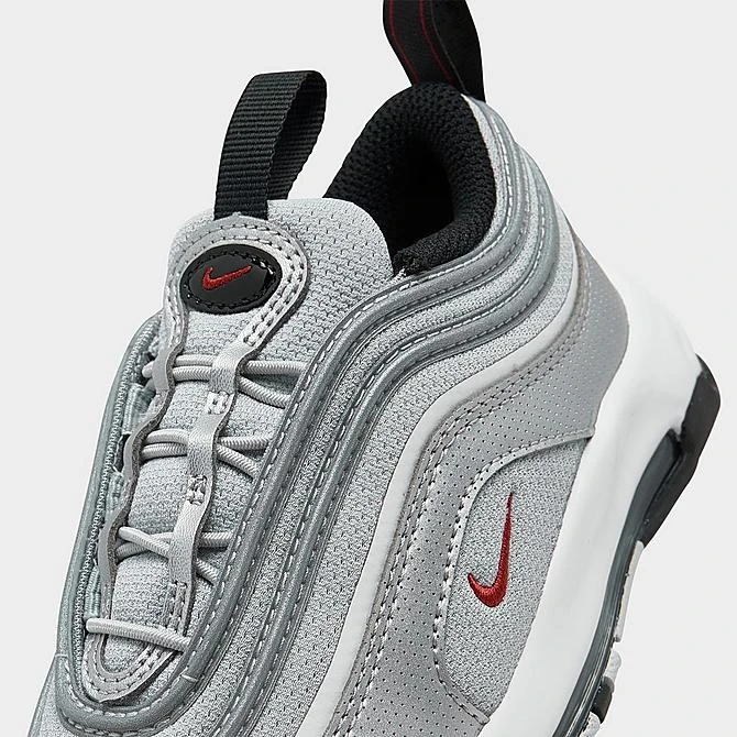 Kids' Toddler Nike Air Max 97 Stretch Lace Casual Shoes Metallic Silver/Varsity Red/White/Black - FB2964 001 - Image 3