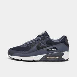 Men's Nike Air Max 90 Casual Shoes Diffused Blue/Obsidian/White/Black - FD0664 400