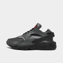 Men's Nike Air Huarache Casual Shoes Black/Picante Red/Anthracite/Iron Grey - FD0665 001