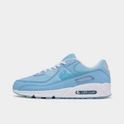 Men's Nike Air Max 90 Casual Shoes Blue Chill/Blue Chill/White - FD0734 442