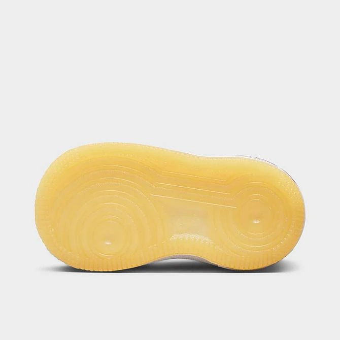 Kids' Toddler Nike Air Force 1 LV8 Casual Shoes White/White/Space Purple/Sundial/Action Green/Sea Coral - FD1037 100 - Image 6