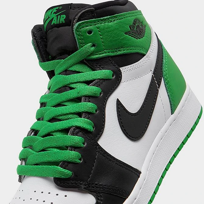 Nike Big Kids' Air Jordan Retro 1 High OG Casual Shoes Black/Lucky Green/White - FD1437 031 - Image 3