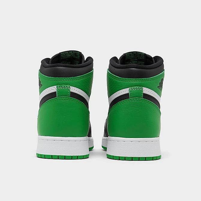 Nike Big Kids' Air Jordan Retro 1 High OG Casual Shoes Black/Lucky Green/White - FD1437 031 - Image 4