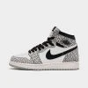 Nike Big Kids' Air Jordan Retro 1 High OG Casual Shoes Tech Grey/Muslin/Black/White - FD1437 052