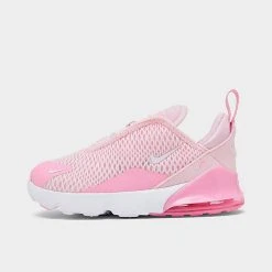 Girls' Toddler Nike Air Max 270 Casual Shoes Pink Foam/White/Pink Rise - FJ0692 663