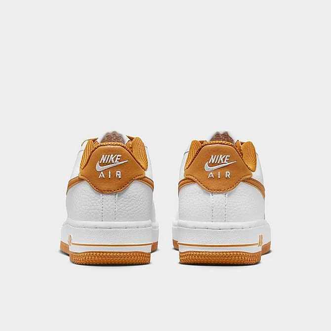 Big Kids' Nike Air Force 1 Low Casual Shoes White/Desert Ochre - FJ0706 100 - Image 4