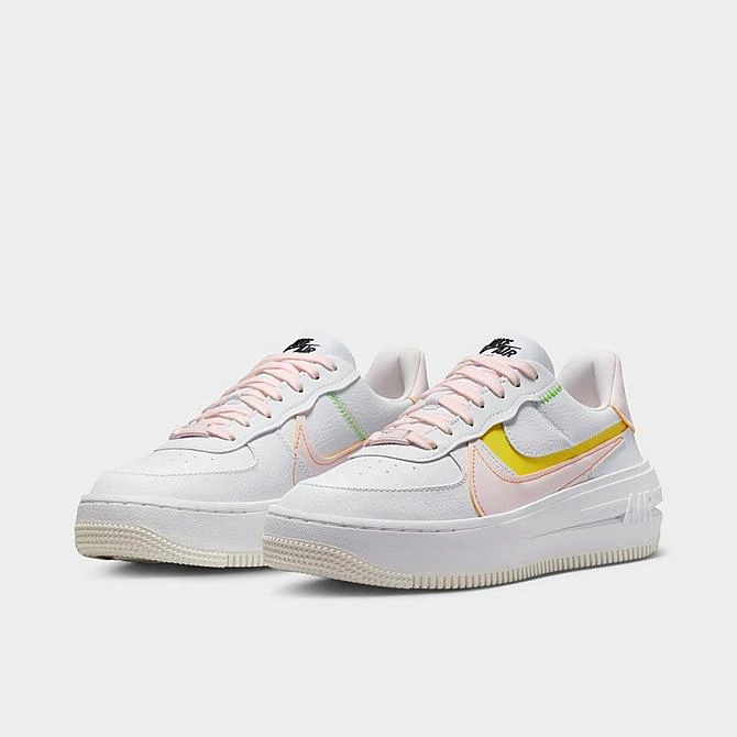 Women's Nike Air Force 1 PLT.AF.ORM Casual Shoes White/Pearl Pink/Opti Yellow/Action Green/Sail/Bright Mandarin - FJ0737 100 - Image 2
