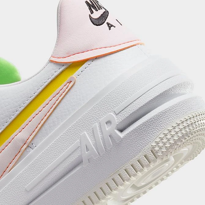 Women's Nike Air Force 1 PLT.AF.ORM Casual Shoes White/Pearl Pink/Opti Yellow/Action Green/Sail/Bright Mandarin - FJ0737 100 - Image 3