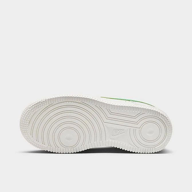 Little Kids' Nike Force 1 Low Casual Shoes Summit White/Emerald Rise - FJ3484 104 - Image 6