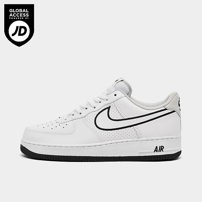 Men's Nike Air Force 1 Low Casual Shoes White/Black/Photon Dust - FJ4211 100
