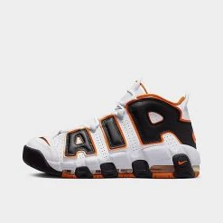 Men's Nike Air More Uptempo '96 Basketball Shoes White/Starfish/Black - FJ4416 100