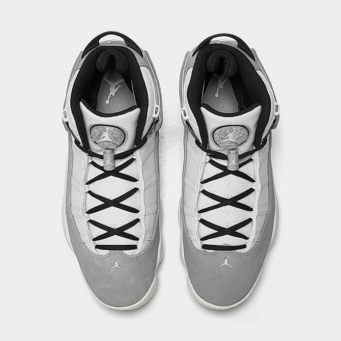 Nike Men's Air Jordan 6 Rings Basketball Shoes Light Smoke Grey/Black/Sail/White - FJ4650 077 - Image 5