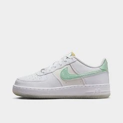 Big Kids' Nike Air Force 1 LV8 Casual Shoes White/White/Phantom/Mint Foam - FJ7706 131