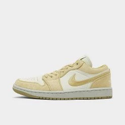 Nike Women's Air Jordan 1 Low SE Casual Shoes Team Gold/Sail - FN3722 701