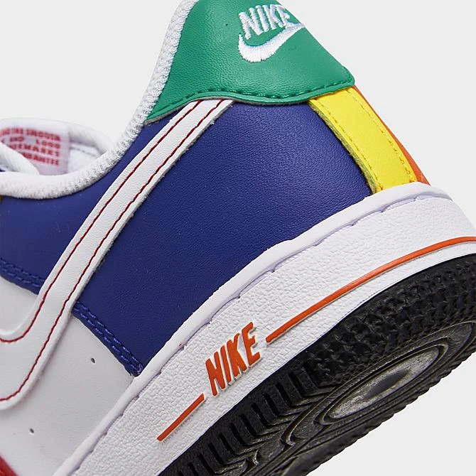 Little Kids' Nike Force 1 LV8 Casual Shoes University Red/White/Deep Royal Blue/Opti Yellow - FN6978 657 - Image 3