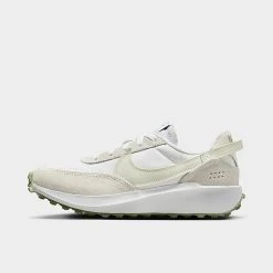 Women's Nike Waffle Debut Casual Shoes White/Sea Glass/Oil Green - FN7100 100