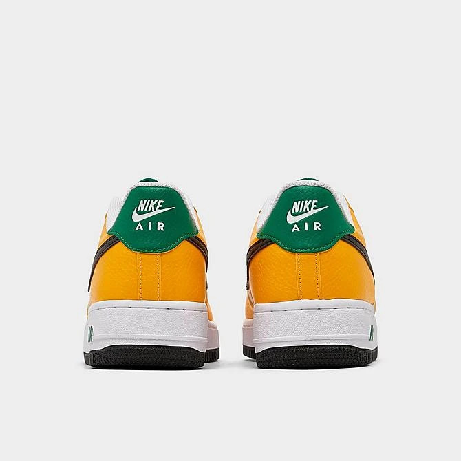 Big Kids' Nike Air Force 1 Low Casual Shoes University Gold/Black/Malachite - FN8008 700 - Image 4