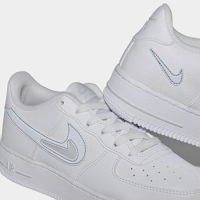 Big Kids' Nike Air Force 1 Reflective Casual Shoes White/Photon Dust - FQ2413 100 - Image 3
