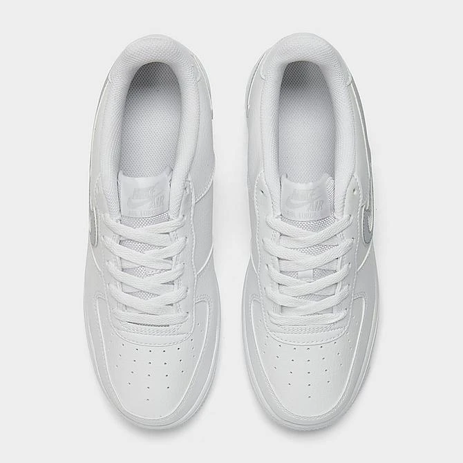 Big Kids' Nike Air Force 1 Reflective Casual Shoes White/Photon Dust - FQ2413 100 - Image 5